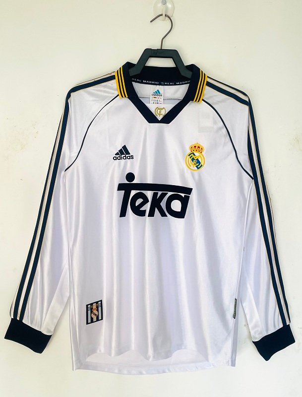 1998/00 Real Madrid Home Long Sleeve real studio photo 1