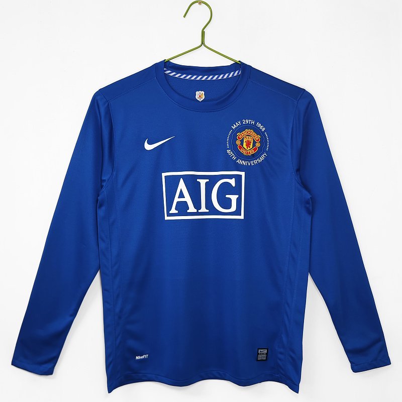 2008 Manchester United Third UCL Long Sleeve real studio photo 1