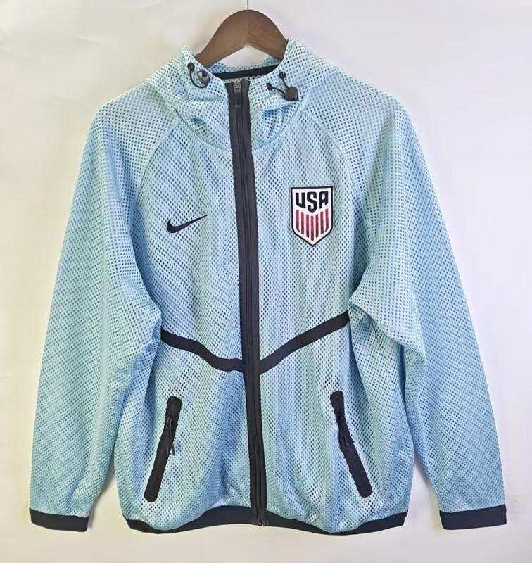 2020/26 USA Home Light Blue Pre-Match Top real studio photo 1