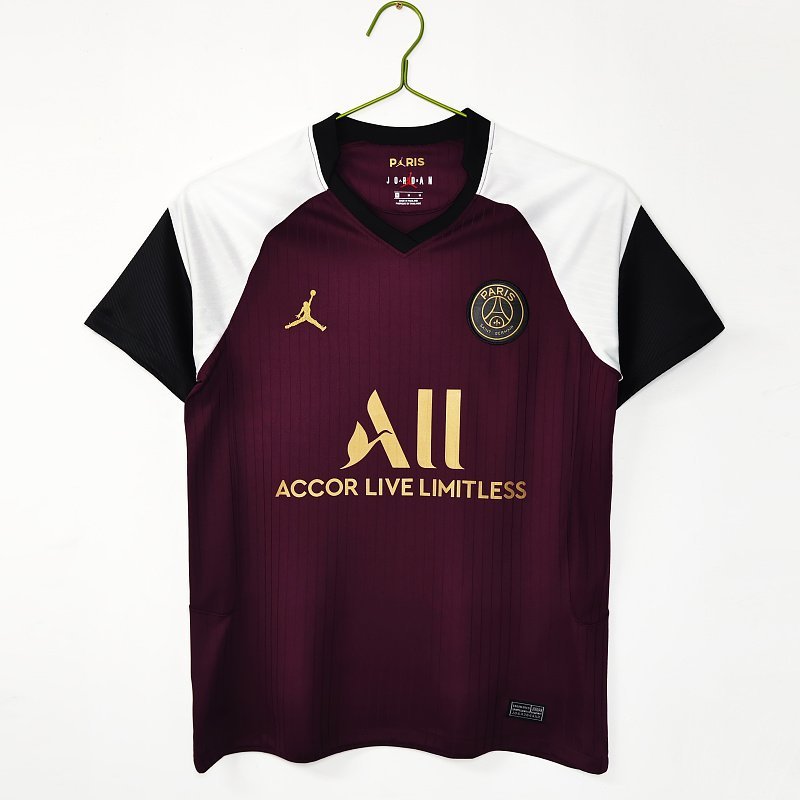 2020 Paris Saint-Germain Third Black Retro Shirt real studio photo 1