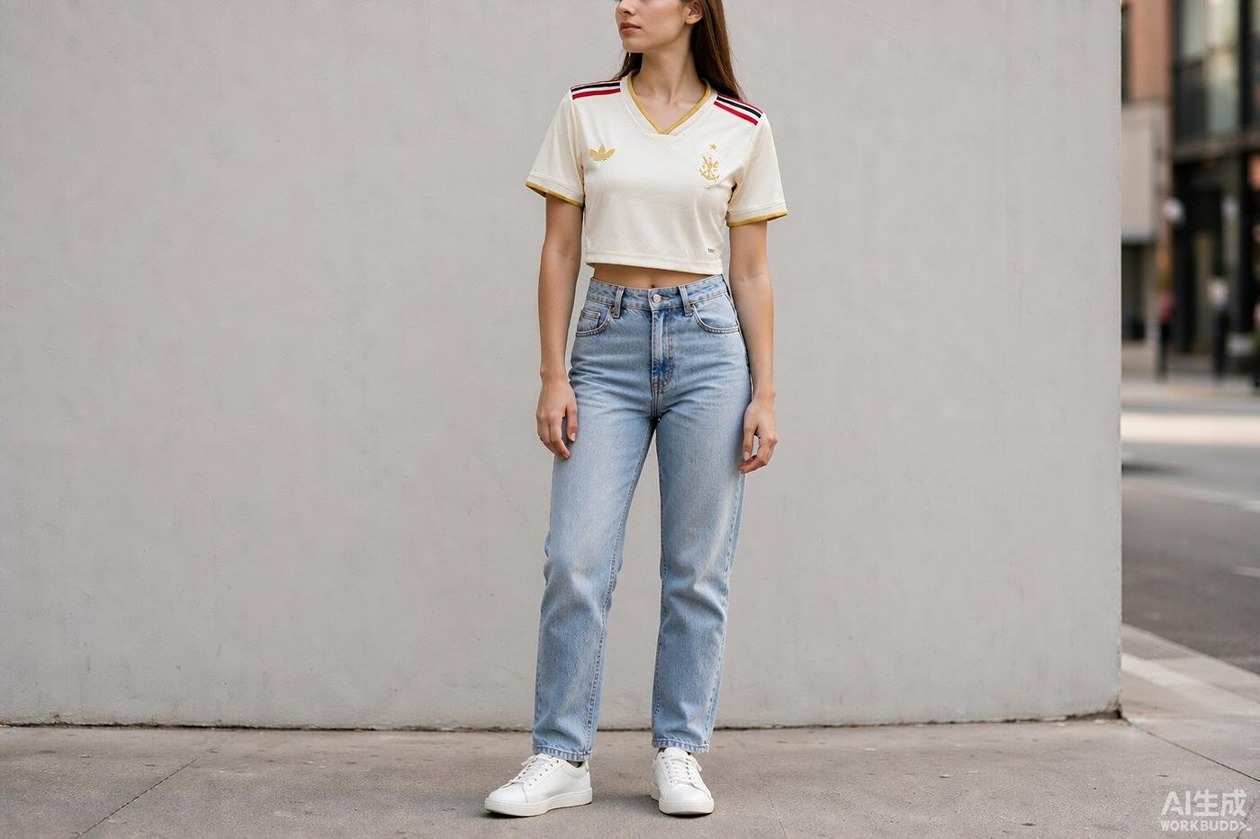 2025/26 Flamengo Shirt styled casually with jeans — outfit inspiration