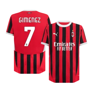 GIMENEZ 7 AC Milan Home Authentic Soccer Jersey
