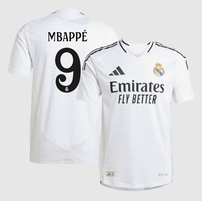 MBAPPÉ #9 Real Madrid Home Authentic