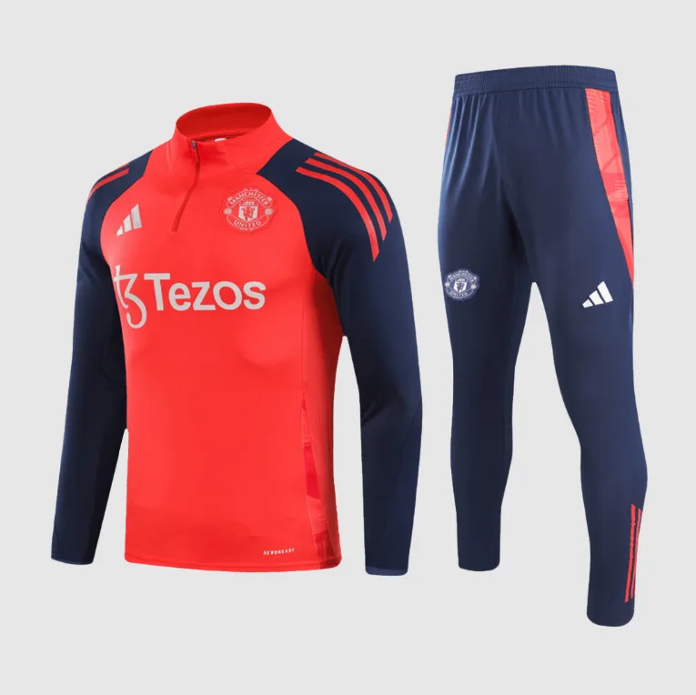 Manchester United Tracksuit Kids Red