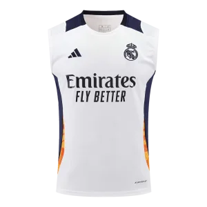 Real Madrid Pre Match Sleeveless Top 2425 White