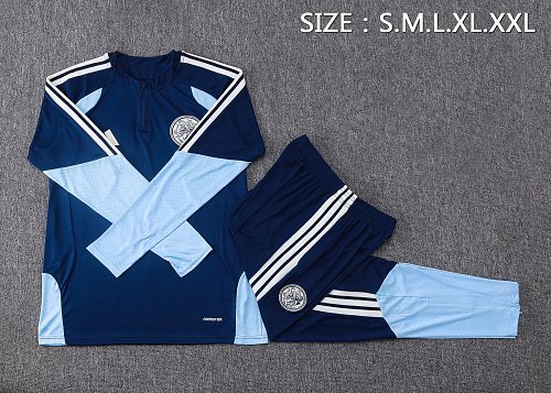 2026/27 Ajax Royal Blue Half-Zip Training Top real studio photo 2