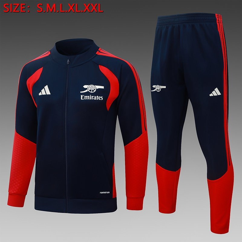 2026/27 Arsenal Red Zip Training Jacket real studio photo 1