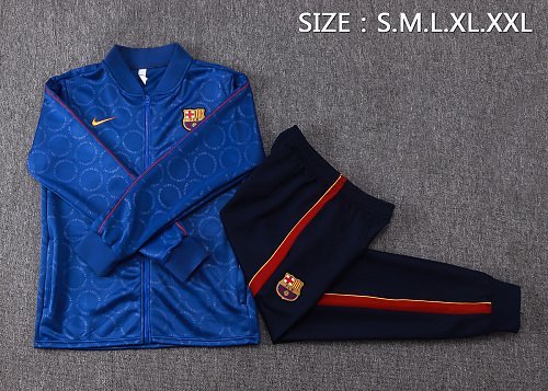 2026/27 Barcelona Multi Blue Zip Training Jacket real studio photo 2
