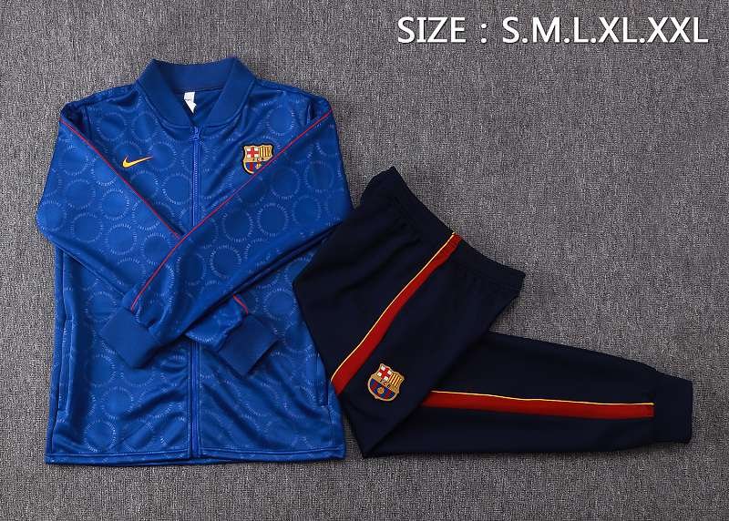 2026/27 Barcelona Multi Blue Zip Training Jacket real studio photo 3