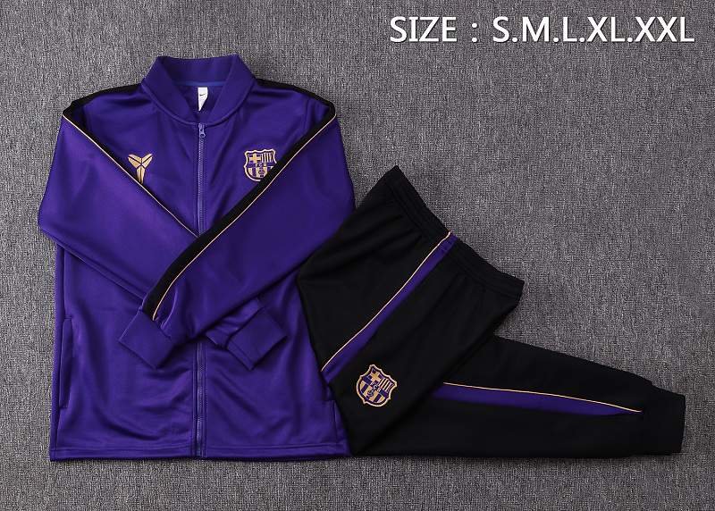 2026/27 Barcelona Purple Zip Training Jacket real studio photo 3