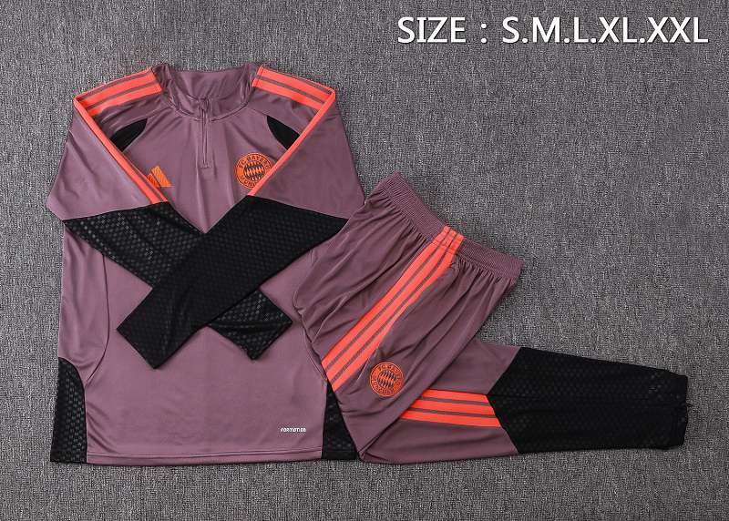 2026/27 Bayern Munich Grey/Purple Half-Zip Training Top real studio photo 3