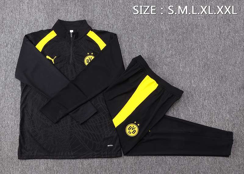 2026/27 Borussia Dortmund Black Half-Zip Training Top real studio photo 3