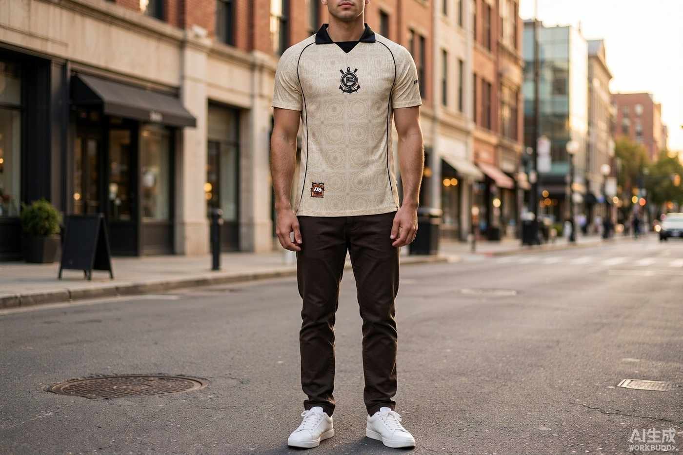 2026/27 Corinthians Anniversary Shirt styled casually with jeans — outfit inspiration