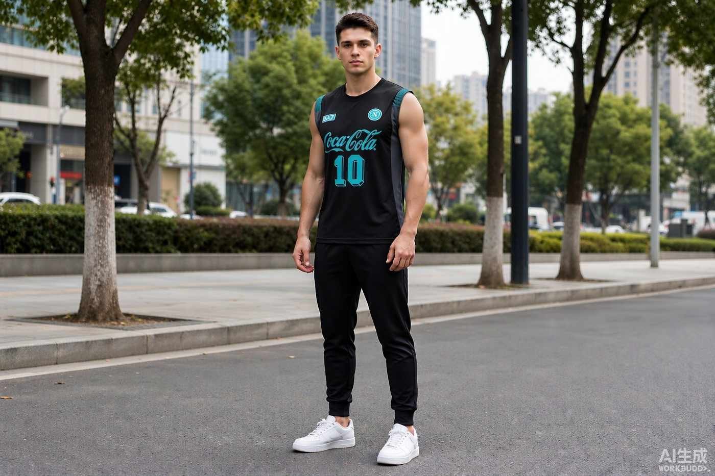 2026/27 Napoli Black Shirt styled casually with jeans — outfit inspiration