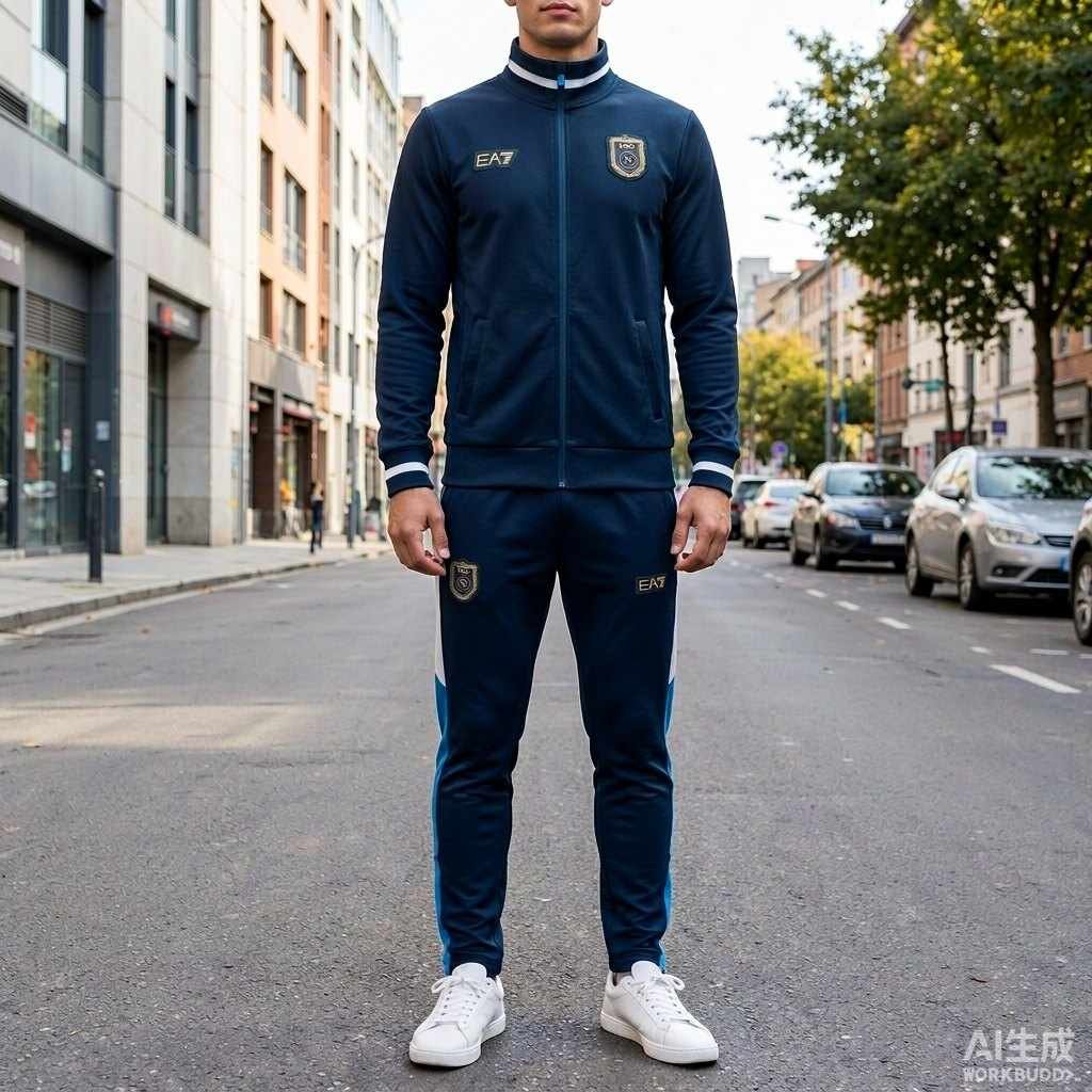 2026/27 Napoli Dark Navy Zip Training Jacket styled casually with jeans — outfit inspiration