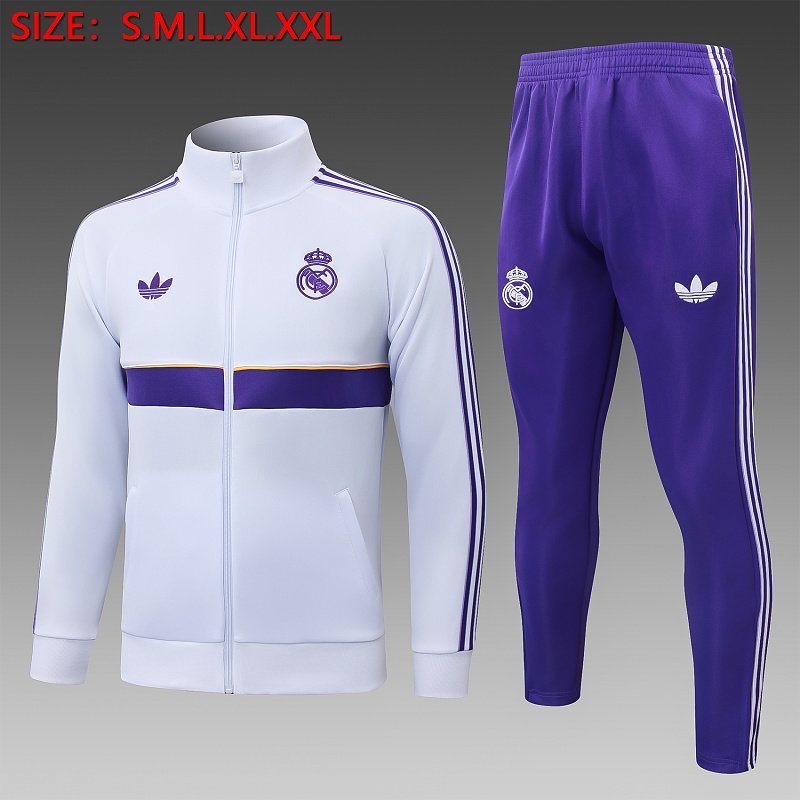 2026/27 Real Madrid Purple Zip Training Jacket real studio photo 1