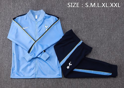 2026/27 Tottenham Hotspur Light Blue Zip Training Jacket real studio photo 2