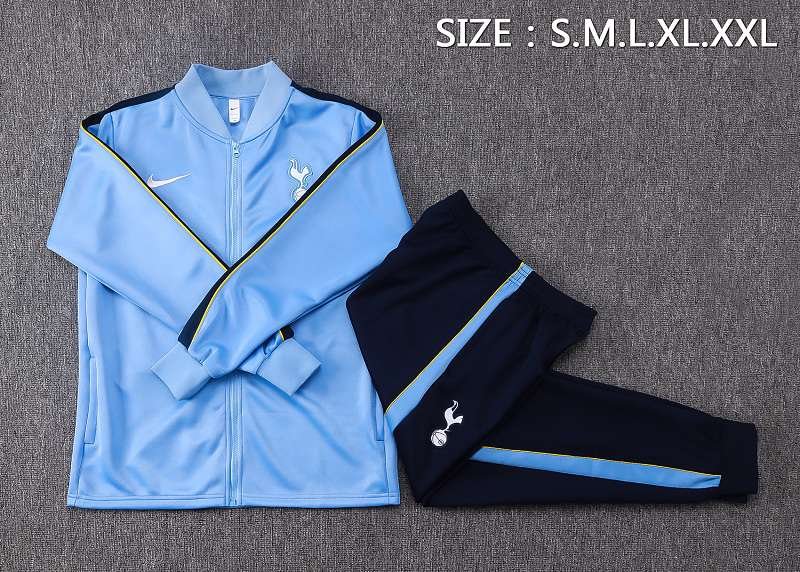 2026/27 Tottenham Hotspur Light Blue Zip Training Jacket real studio photo 3