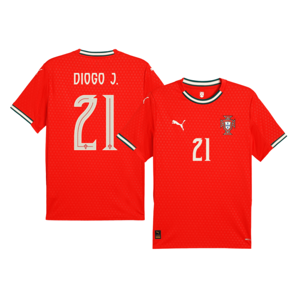DIOGO J. #21 Portugal Home Soccer Jersey 2025