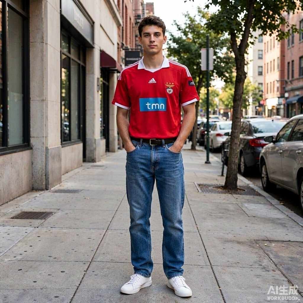 Benfica Shirt styled casually with jeans — outfit inspiration