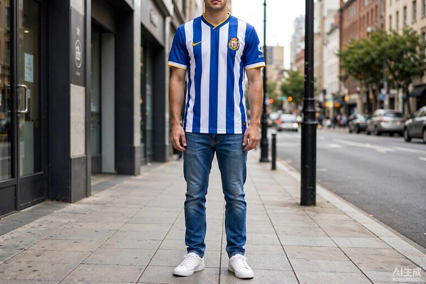 FC Porto Shirt styled casually with jeans — outfit inspiration