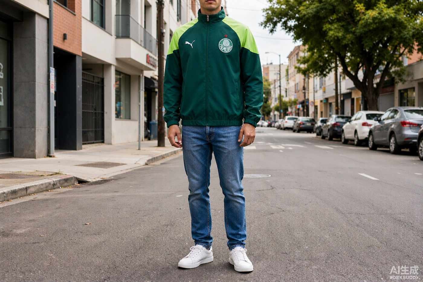 Palmeiras Shirt styled casually with jeans — outfit inspiration