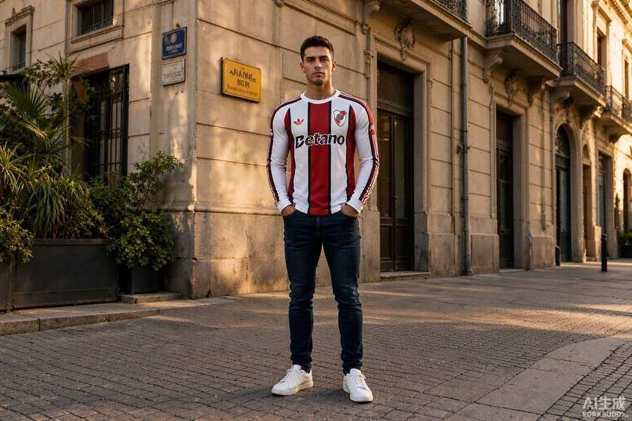 2026/27 River Plate Long Sleeve styled casually with jeans — outfit inspiration